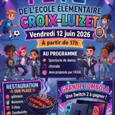 Fête de l&rsquo;école élémentaire Croix-Luizet – Vendredi 12 juin 2026